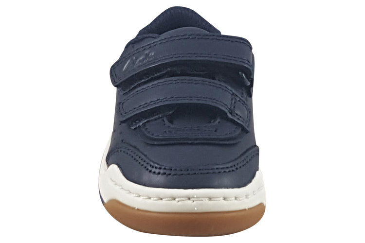 Clarks Urban Solo T Navy Boys School Shoes