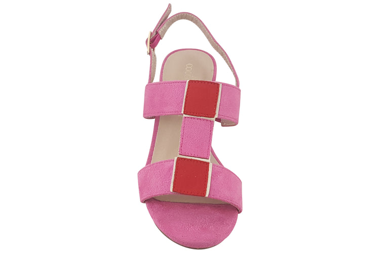 Cocco Ritz Square Coco1027  Pink Micro Womens Sandals