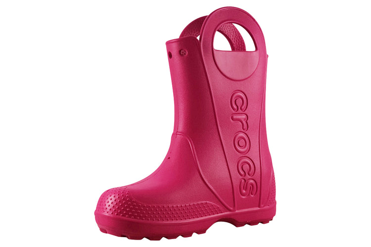 Crocs Handle It Rainboot 12803 Candy Pink Boys Wellingtons