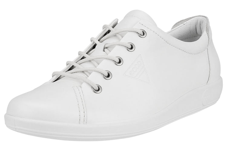 Ecco Soft 2.0 206503 White Womens Fashion Trainers