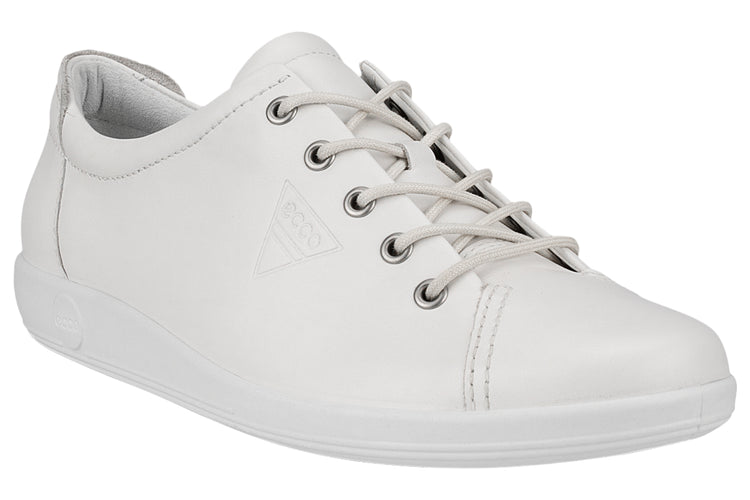 Ecco Soft 2.0 206503 White Womens Fashion Trainers