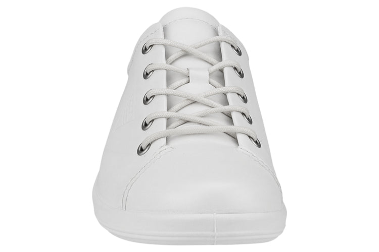Ecco Soft 2.0 206503 White Womens Fashion Trainers