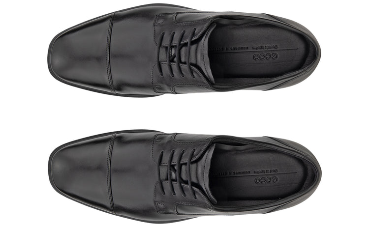 Ecco Metro Milan Cap 523364 Black Mens Shoes