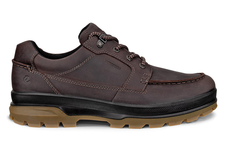 Ecco Rugged Track Moc 838144 Coffee Mens Shoes