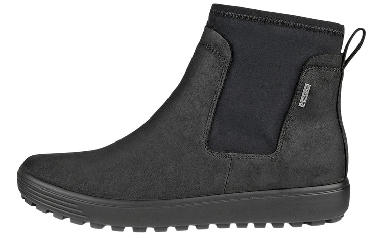 Ecco Soft VII Chelsea 450463 Black Womens Boots