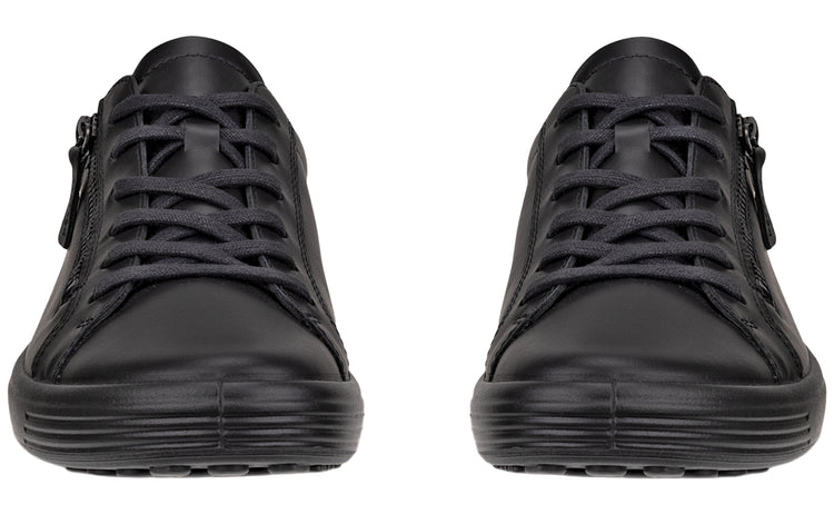 Ecco Soft VII Zip W 490553 Black Womens Fashion Trainers