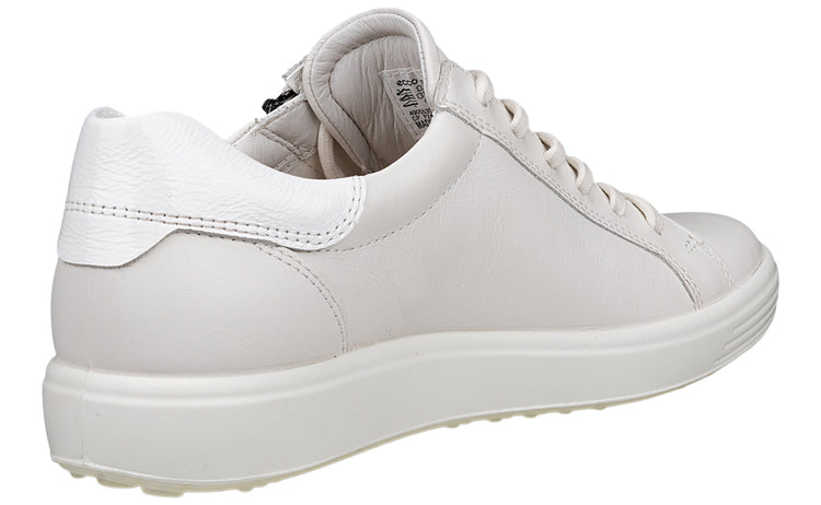 Ecco Soft VII Zip W 490553 White Womens Fashion Trainers