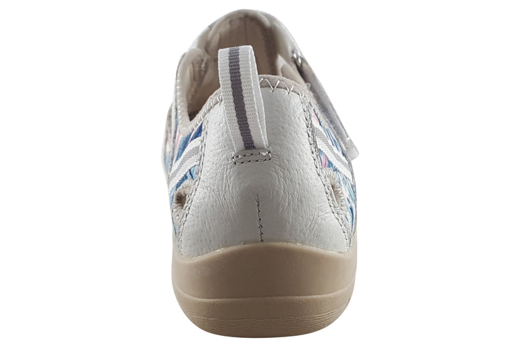 Free Spirit Cleveland 40701 White Multi Womens Sandals