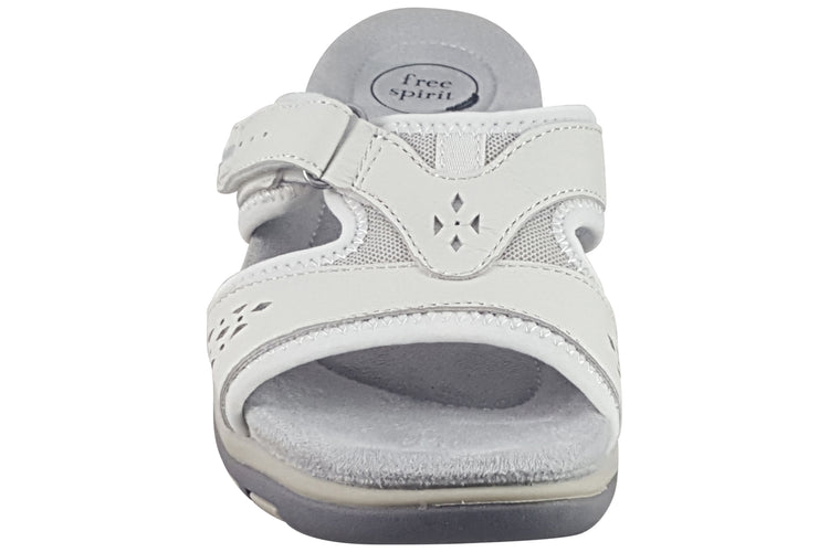 Free Spirit Wickford 3 41078 White Womens Sandals