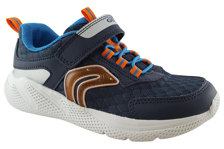 Geox J Sprintye Boy J25GBB Navy/Silver Boys Sports