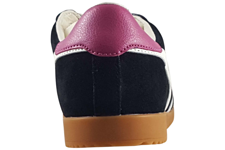 Gola Elan CLB538 Black/Off White/Fuschia Womens Fashion Trainers