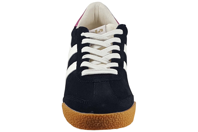 Gola Elan CLB538 Black/Off White/Fuschia Womens Fashion Trainers
