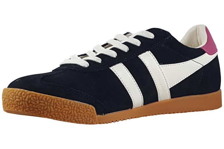 Gola Elan CLB538 Black/Off White/Fuschia Womens Fashion Trainers