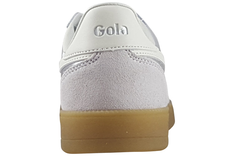 Gola Viper Metallic CLB783 Silver/Off White/Gum Womens Fashion Trainers