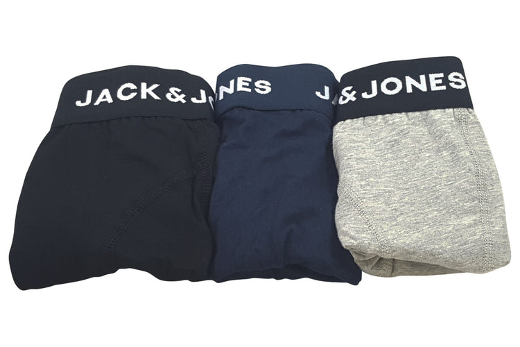 Jack Jones Anthony Trks 3PK 12160750 Black/Blue Mens Accessories