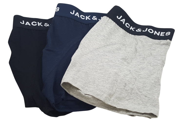 Jack Jones Anthony Trks 3PK 12160750 Black/Blue Mens Accessories