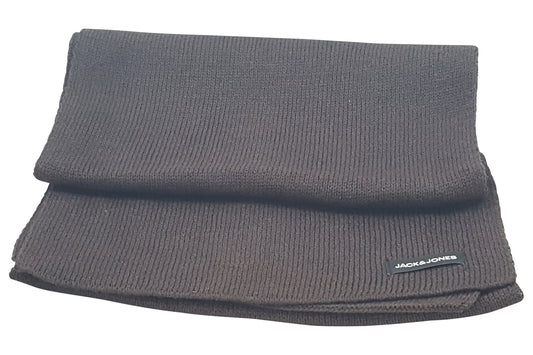 jack and jones dna knit scarf chocolate turtle mens right