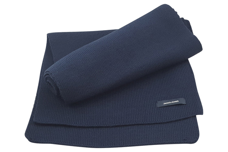 Jack Jones DNA Knit Scarf 12098582 Navy Blazer Mens Accessories