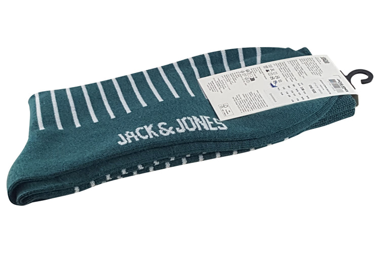 Jack Jones Kay Stripe Sock 12240423 Aventurine Mens Accessories