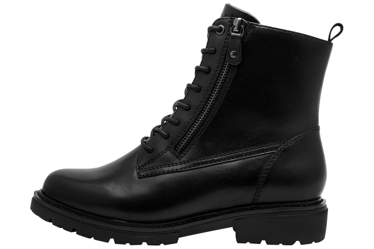 Jana Softline Miner 25701-45 Black Womens Boots