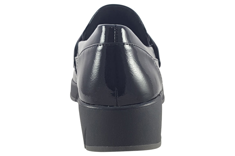 Jana Softline Penelope 24666-43 Black Patent Womens Shoes