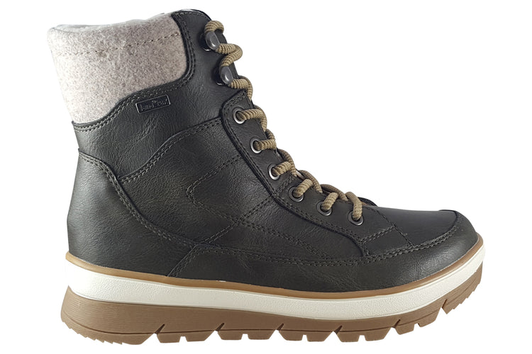 Jana Softline Polly 26271-29 Khaki Womens Boots