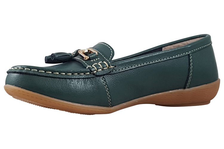 Jo & Joe Nautical Hunter Green Womens Shoes