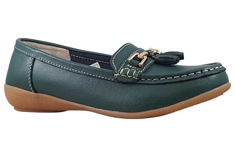 Jo & Joe Nautical Hunter Green Womens Shoes