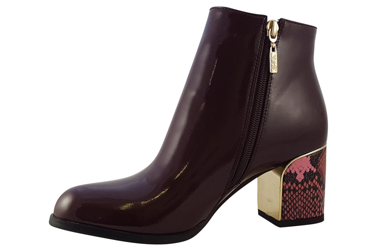 Kate Appleby Dalston Damson Patent Womens Boots