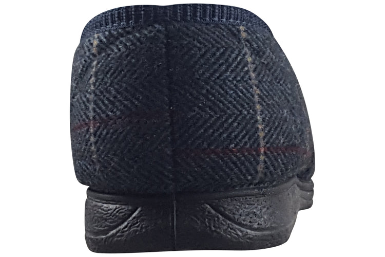 Lazy dogz Eisenhower II Navy Mens Slippers