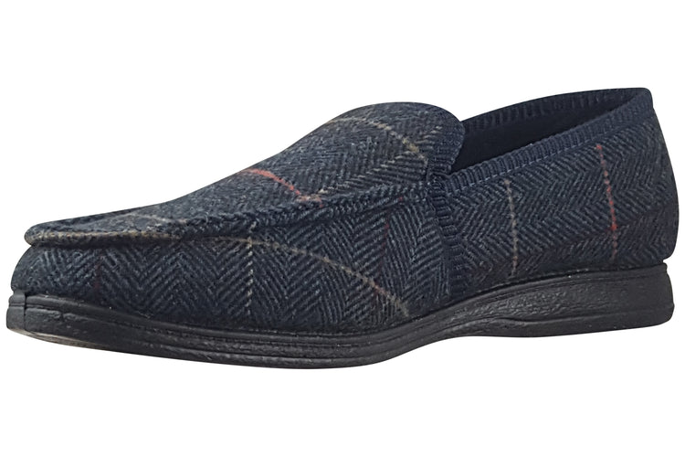 Lazy dogz Eisenhower II Navy Mens Slippers