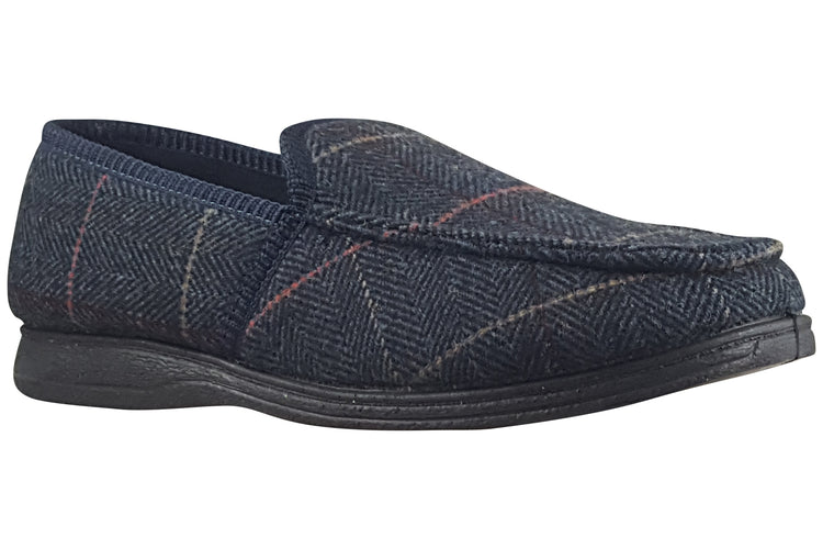 Lazy dogz Eisenhower II Navy Mens Slippers