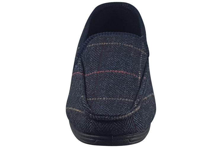 Lazy dogz Eisenhower II Navy Mens Slippers