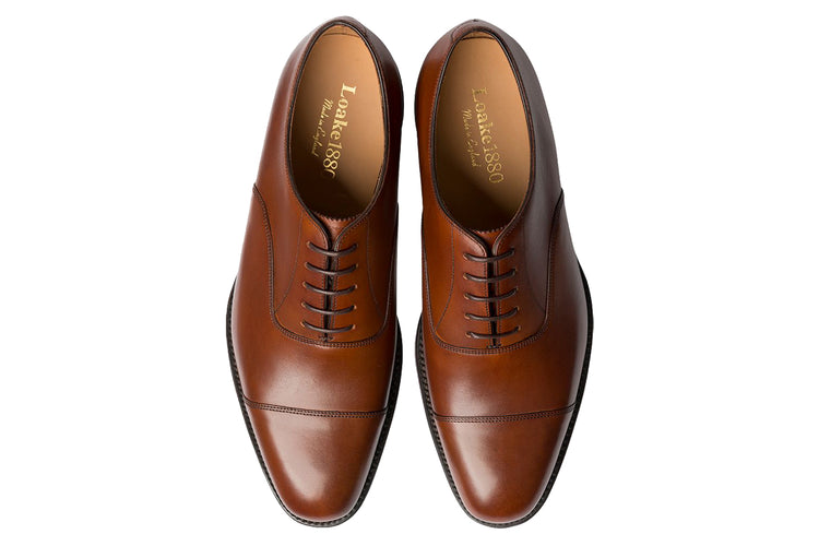 Loake Aldwych Mahogany Mens Handcrafted Shoes