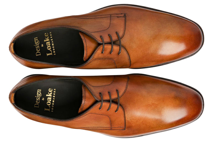 Loake Atherton Tan Mens Handcrafted Shoes