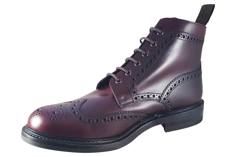 Loake Bedale Burgundy Mens Handcrafted Leather Boots