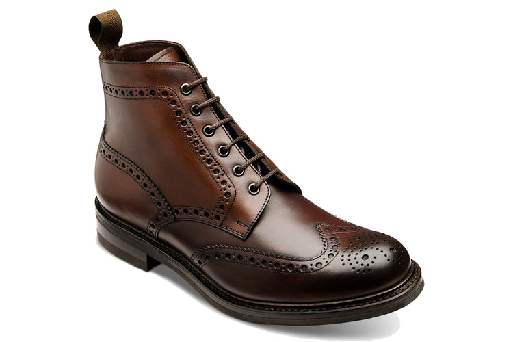 Loake Bedale Dark Brown Mens Handcrafted Leather Boots