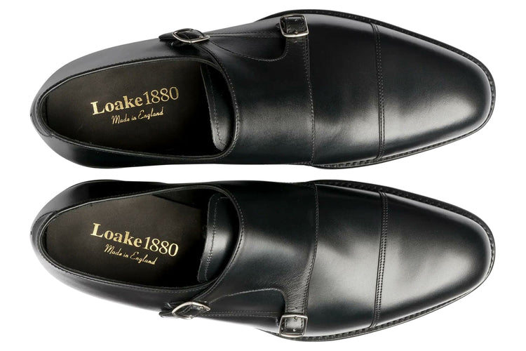 Loake Cannon Black Mens Handcrafted Shoes