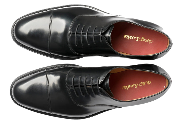 Loake Finsbury Black Mens Handcrafted Shoes