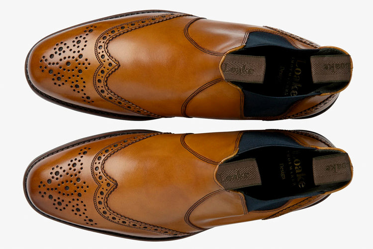 Loake Hoskins Tan Mens Handcrafted Boots