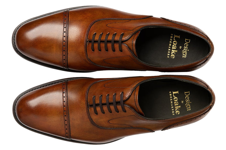 Loake Hughes Chestnut Mens Handcrafted Shoes