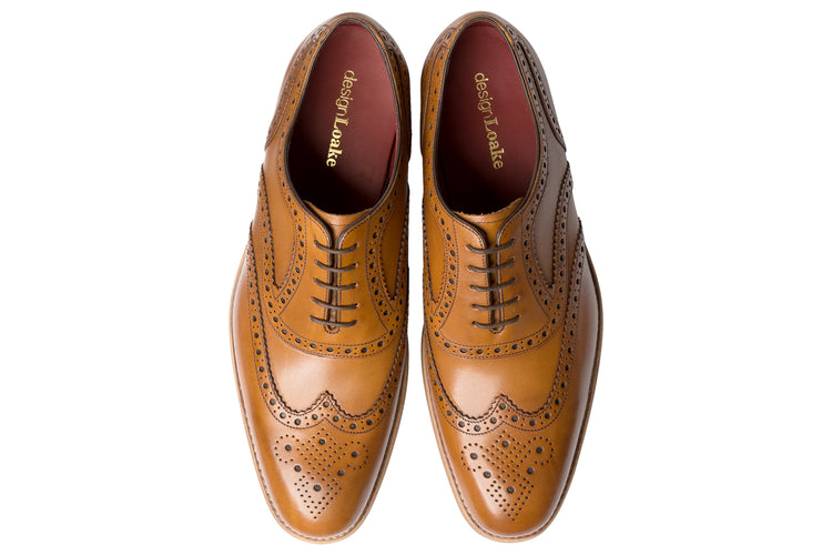 Loake Kerridge Tan Mens Handcrafted Shoes