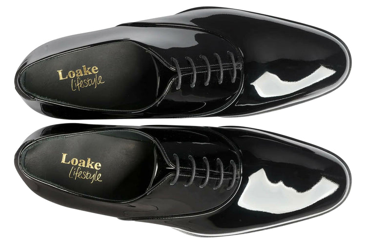 Loake Patent Black Mens Handcrafted Shoes
