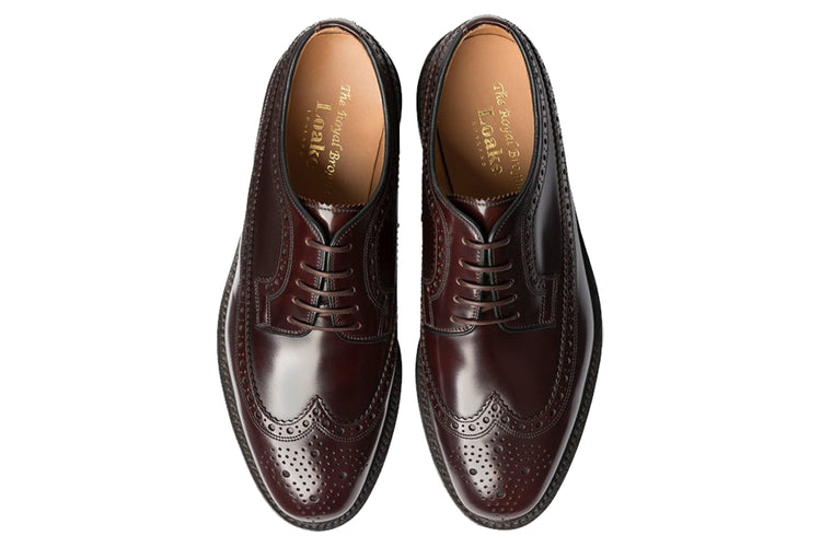 Loake Royal Oxblood Leather Mens Handcrafted Shoes