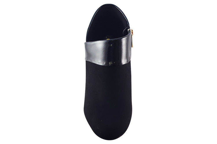 Lotus Maya ULS287 Mircrofibre Black Patent Womens Shoes