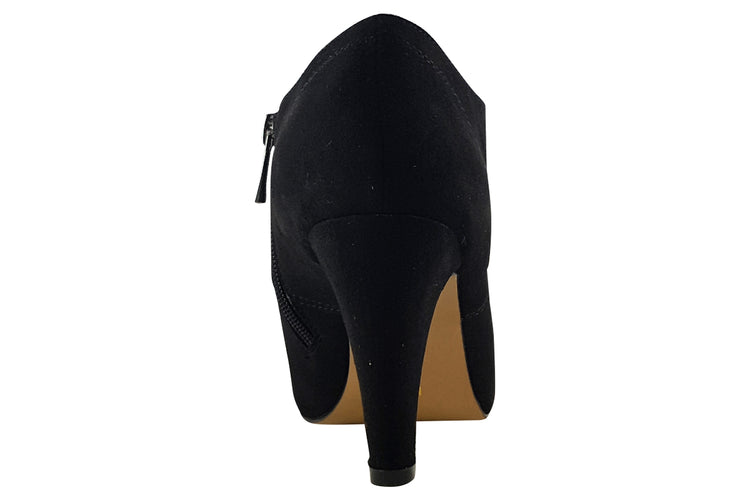 Lotus Sonia ULS341 Black Microfibre Womens Shoes