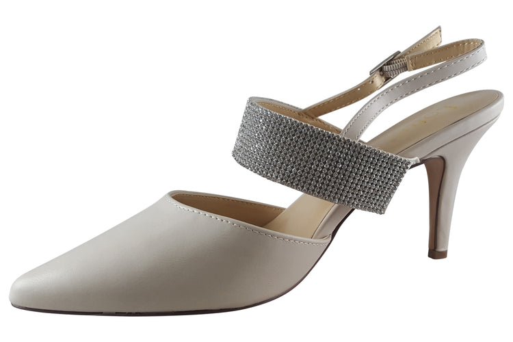 Lotus Violette ULS384 Nude/Diamante Womens Shoes