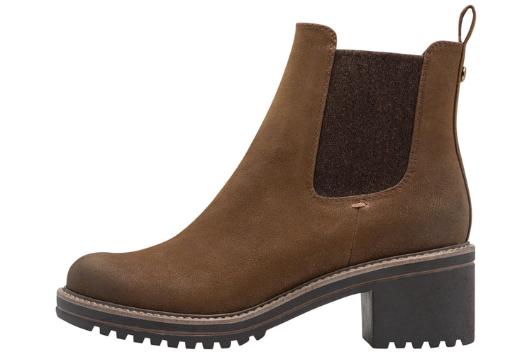 Marco Tozzi Lisa Marie 25421-43 Cafe Nubuck Womens Boots