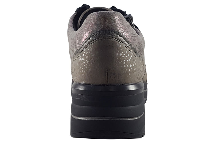 Remonte Softy D0T01 Grey Metallic Womens Fashion Trainers