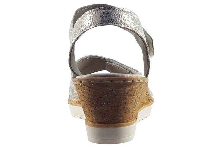 Remonte Yvonne R6252 White Gold Womens Sandals